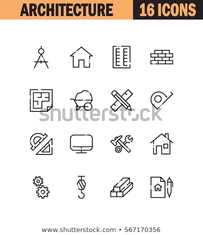 Stock photo: Flat Vector Icon For Architecture