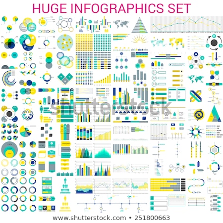 Foto d'archivio: Vector Flat Design Infographics Statistics Graph