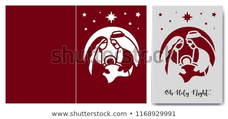 Foto d'archivio: Child Jesus Christmas Templates