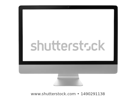 Stock fotó: Desktop Computer Isolated On White