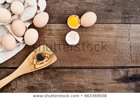 [[stock_photo]]: Olive Wood Spatula Over Wooden Background