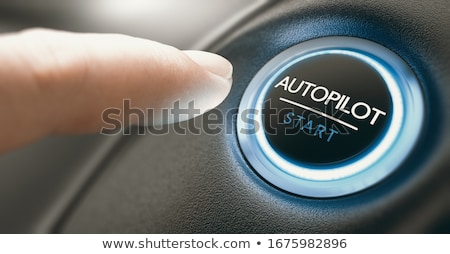 Zdjęcia stock: Autopilot Button