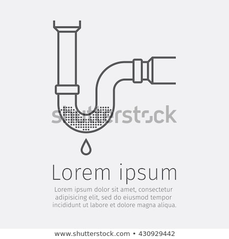 Zdjęcia stock: Toilet Is Clogged With Water Leaking Out Vector Illustration
