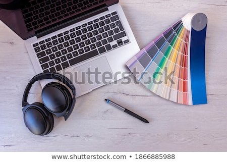 Stockfoto: Color Chart On Keyboard