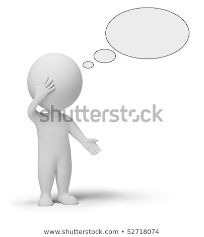 [[stock_photo]]: 3d Small People - Thinker