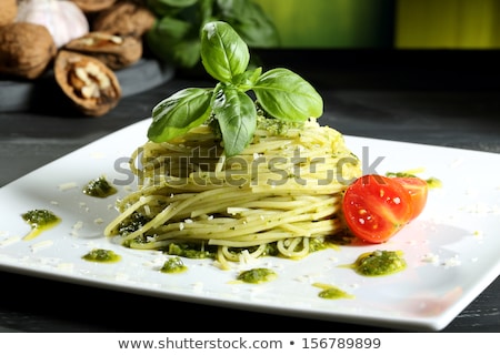 [[stock_photo]]: Linguine With Green Pesto