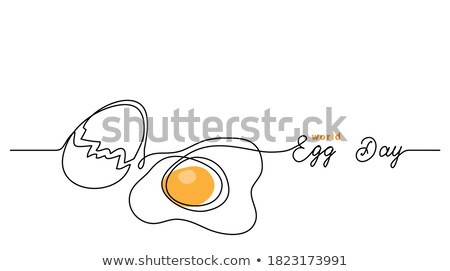 Stok fotoğraf: World Food Day Web Banner Of Outline Icons