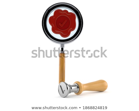 Foto stock: 3d Detective Approved Stamp