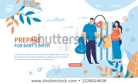 Foto stock: Maternity Services Concept Landing Page