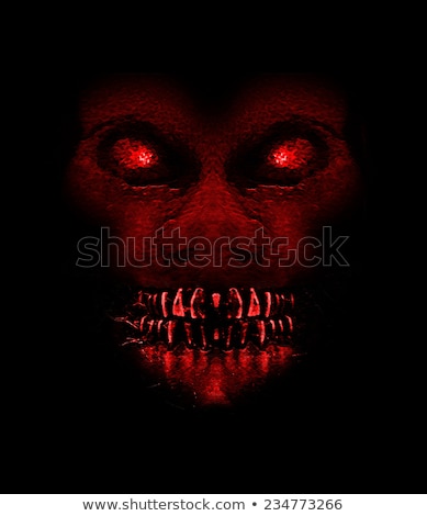 Foto stock: Collage Of Halloween Scary Dark Evil Portraits