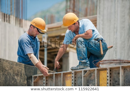 Stock photo: Two Manual Workers Collaborating