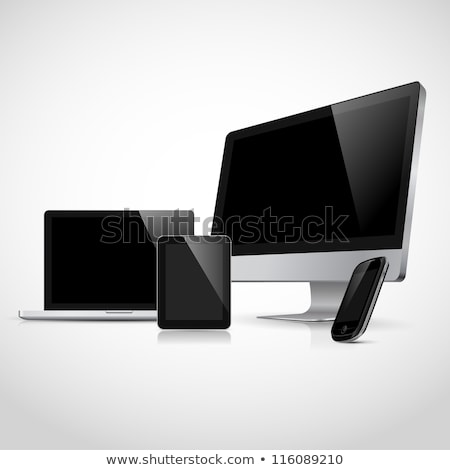 Zdjęcia stock: Abstract Glossy Computer Icon