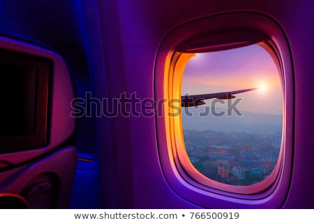 Wing Of Airplane From Window Stock photo © sippakorn