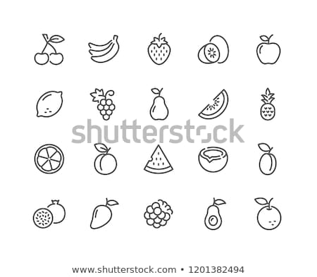 Stock photo: Citrus Fruit Icons Set