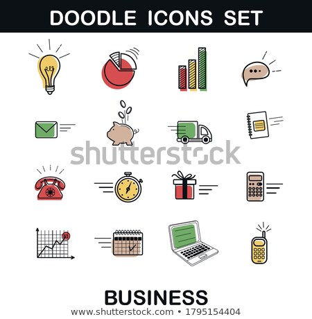 Foto stock: Office Work Pink Vector Button Icon Design Set