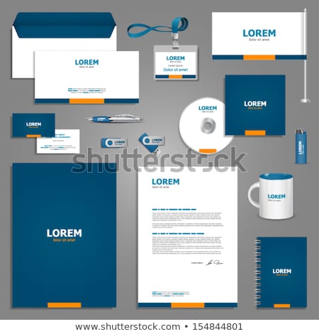 Stock fotó: Corporate Identity Stationery Template Design Documentation For Business