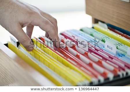 Stockfoto: File Folder Labeled As Investments