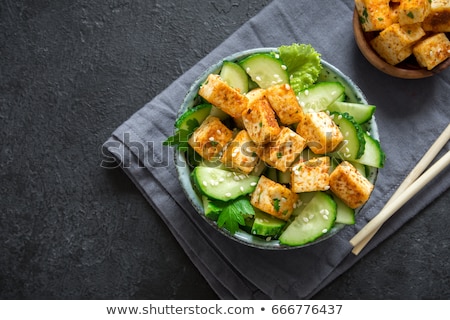 ストックフォト: Green Salad With Fried Cheese