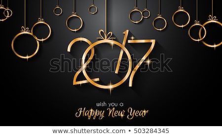 Zdjęcia stock: 2017 Happy New Year Background For Your Flyers And Greetings Card