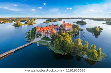 ストックフォト: Beautiful Medieval Trakai Castle In An Island In The Lake