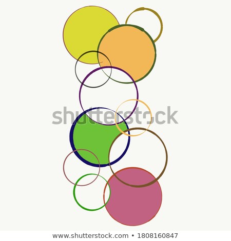 Stok fotoğraf: Abstract Artistic Multiple Colorful Floral Circle
