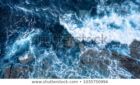 Stock photo: Blue River Water Surface Aerial View