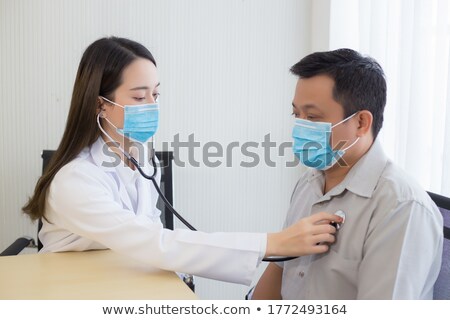 Zdjęcia stock: Doctor Checking Up Heart In Medical Concept