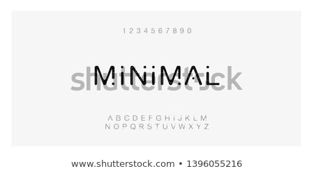 Stock photo: Line Logo Set Set Of Simle Line Logo In Modern Minimal Style