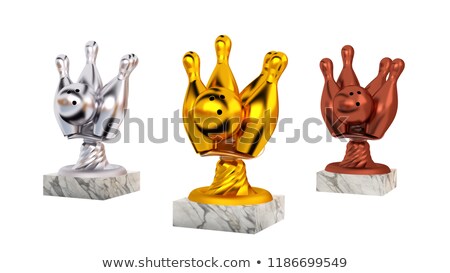 [[stock_photo]]: Gold Bowling Trophy