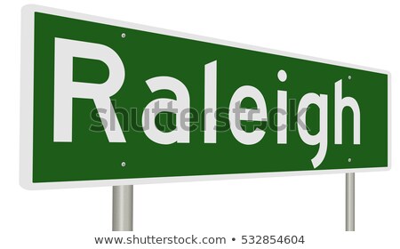 Stock foto: Raleigh North Carolina Highway Sign