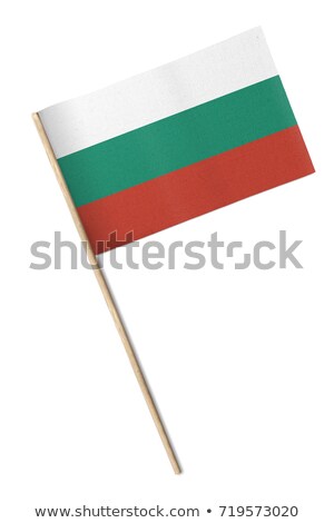 Zdjęcia stock: Miniature Flag Of Bulgaria Isolated