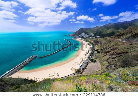 Сток-фото: Beach Las Teresitas In Santa Cruz De Tenerife North