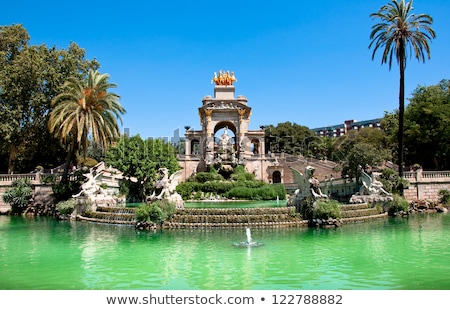 ストックフォト: Part Of Fountain In Parc De La Ciutadella Barcelona