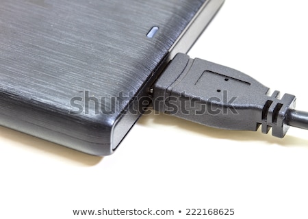 Stockfoto: External Hard Disc Cable Cord