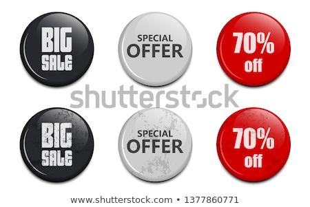 Stock photo: Big Offer Glossy Shiny Circular Vector Button