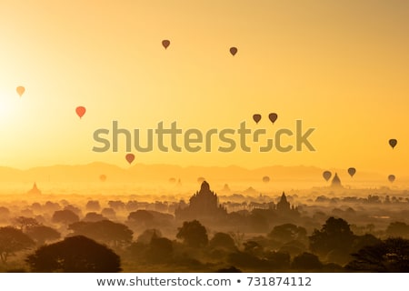 Stockfoto: Ancient Buddhist Temples Of Bagan Kingdom At Sunrise Myanmar