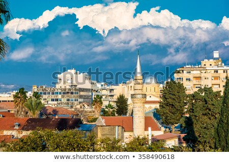 Stock foto: Street In Limassol Old Town With British Colonial Architecture