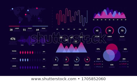 Stock fotó: Ui Data Design Futuristic Elements Vector Background Isolated