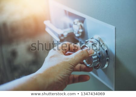 Stockfoto: Lose-up · van · een · veilige · kluis