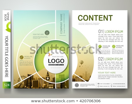 Сток-фото: Circle Business Brochure Cover Template Design In Size A4