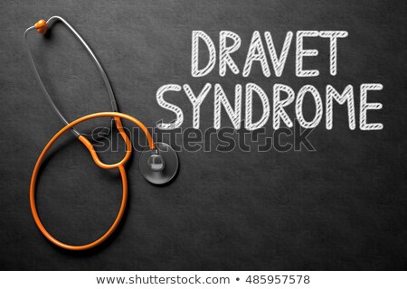 Stock fotó: Dravet Syndrome On Chalkboard 3d Illustration