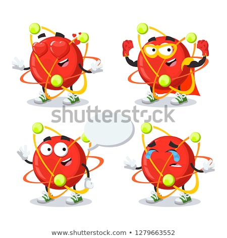 Foto stock: Mascot Atomic Model Parts