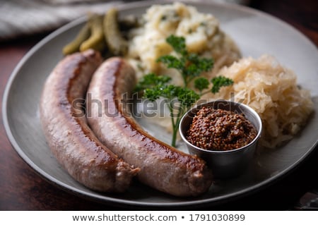 Foto stock: Sauerkraut With Sausages