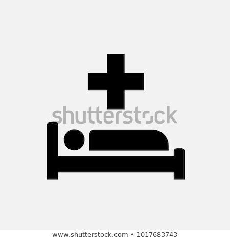 Stock photo: Hospital Bed Medicine Flat Icon