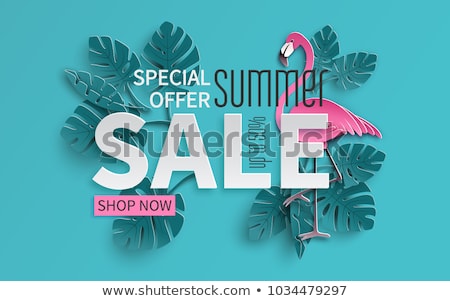 Stock photo: Discount Summer Sale Poster Vector Illustration