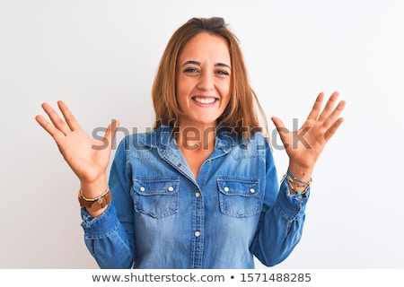 Foto stock: Young Redhead Woman Screaming