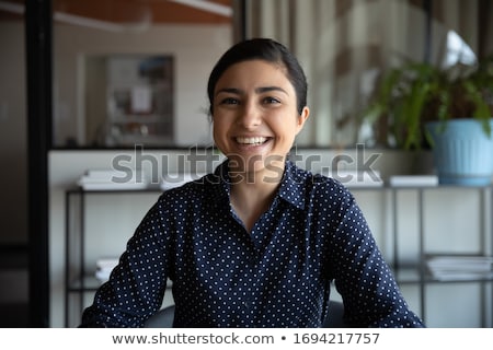 Stock photo: Young Woman In Interview With Trainer