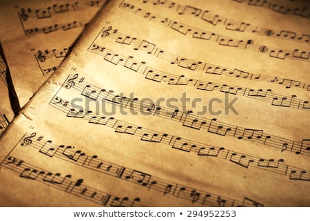 Stock fotó: Old Sheet Music