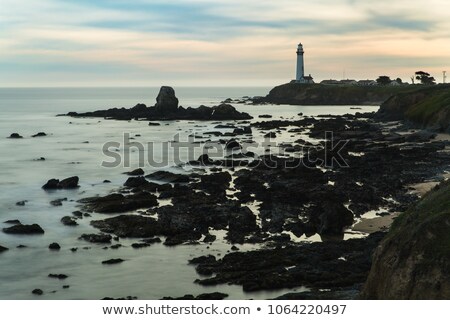 Stock fotó: Sunset Along The Coast Under Long Exposure