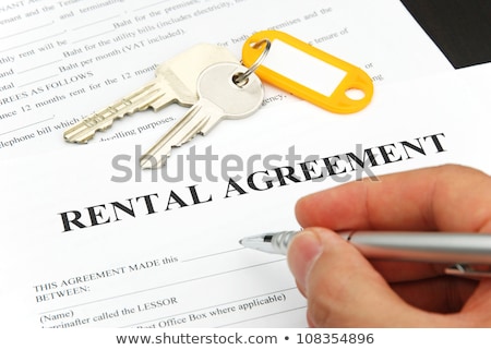 ストックフォト: Rental Agreement Form